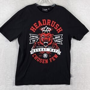 Headrush Rehat Mati Tshirt Men M Black Albanian Bear MMA UFC BJJ Jiu JItsu Rogan